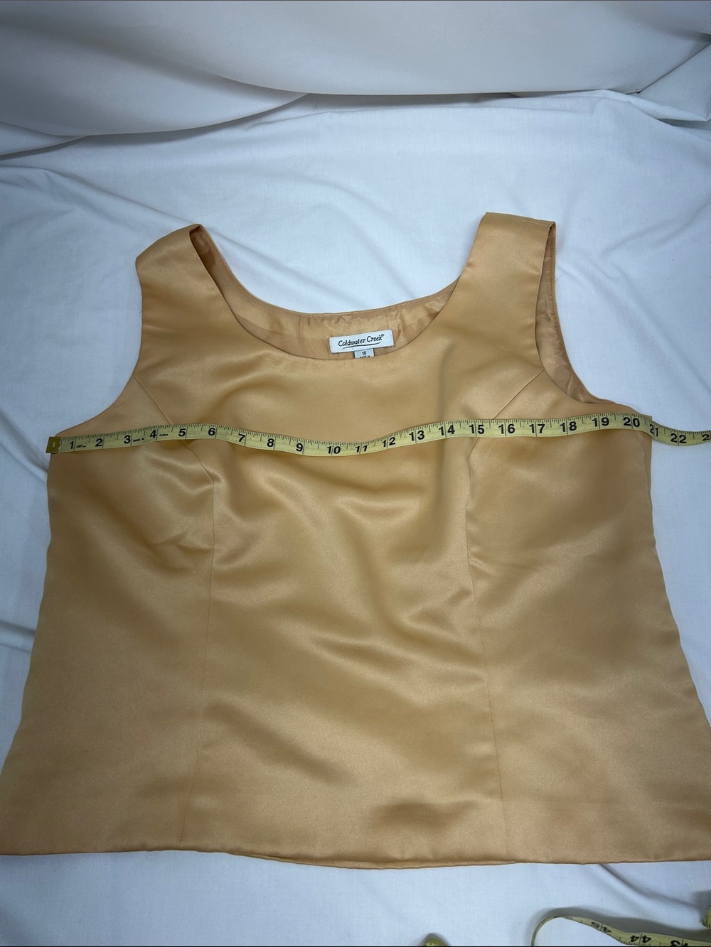 Coldwater Creek Black Jacket with Gold Beaded Embroidery & Matching Top Size 16 - Picture 10 of 12